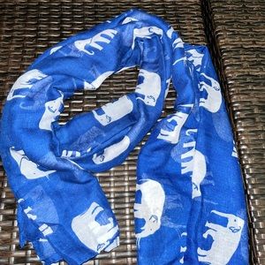 Blue Elephant scarf